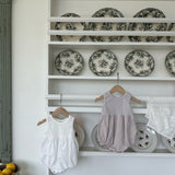 Gia Linen Romper | Milk