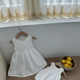 Gia Linen Romper | Milk