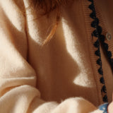 Collette Wool Knit Cardigan | Blue