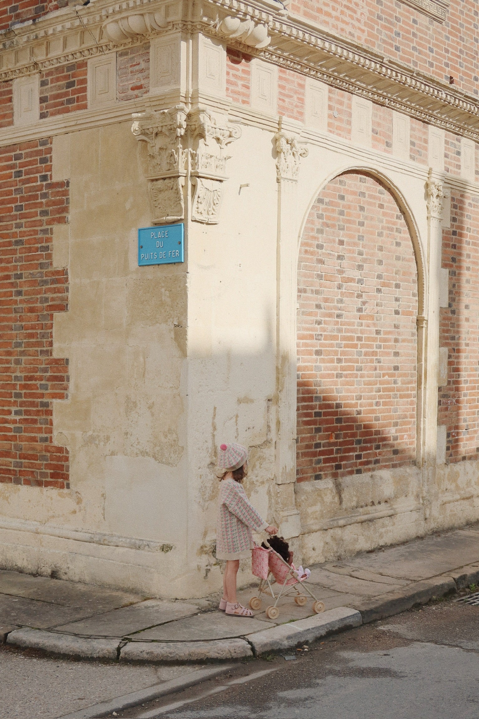 Doll Stroller - Lacy Pink