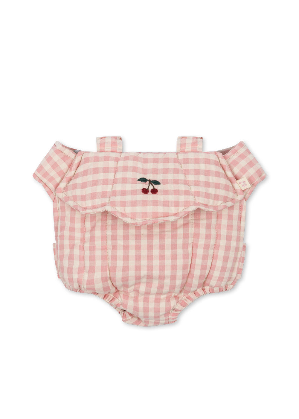Doll Carrier | Powder Pink Check
