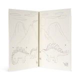 Coloring Book + Color Pencils Set | Dino