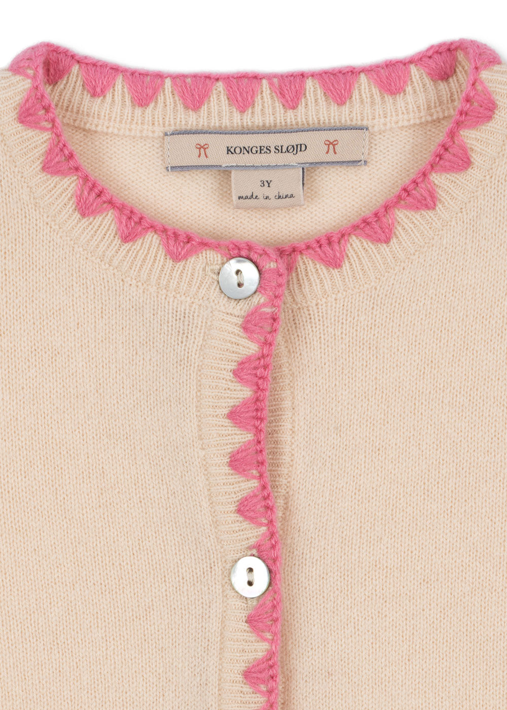 Collette Wool Knit Cardigan | Pink