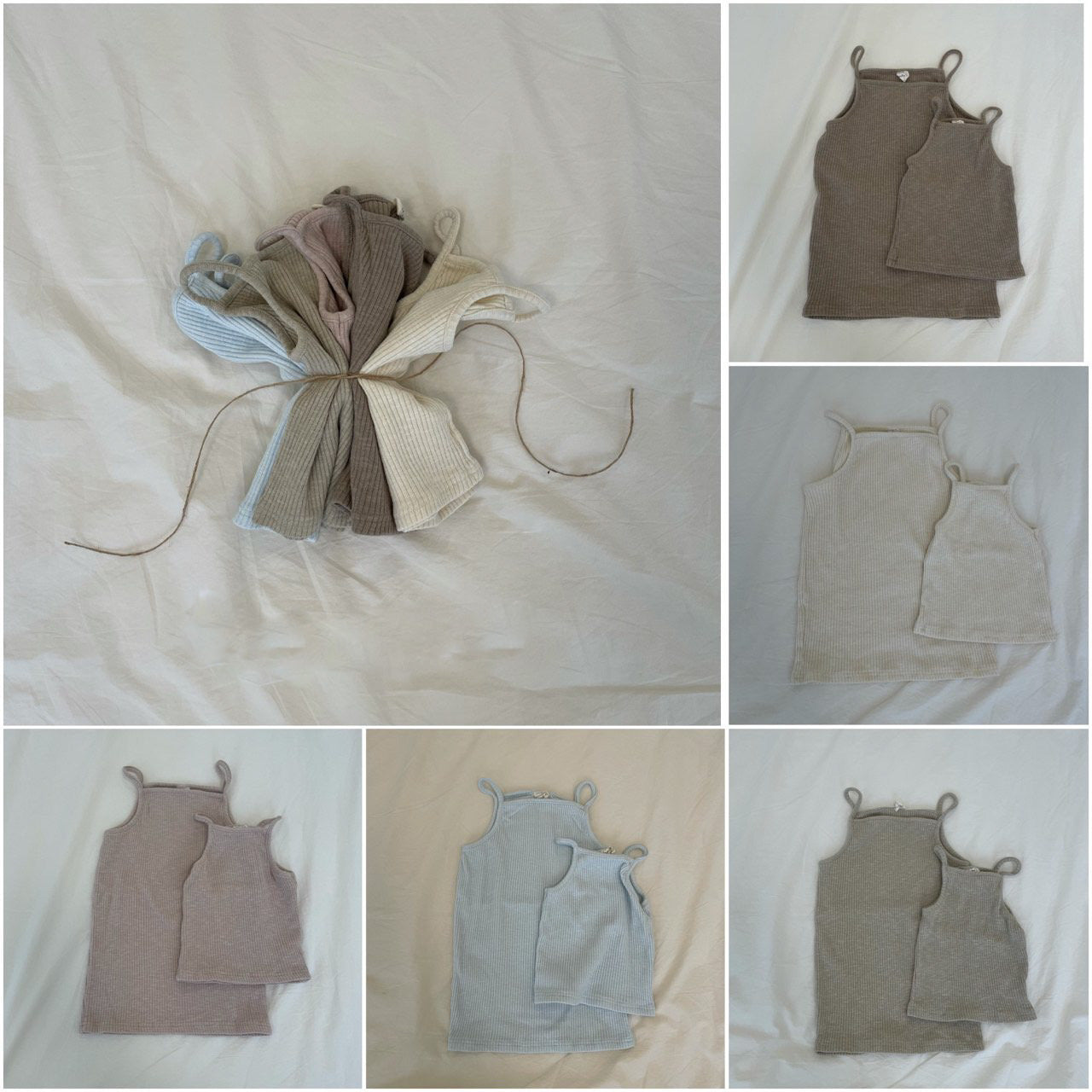 Ribbed Cami Top (Mama) - Cream