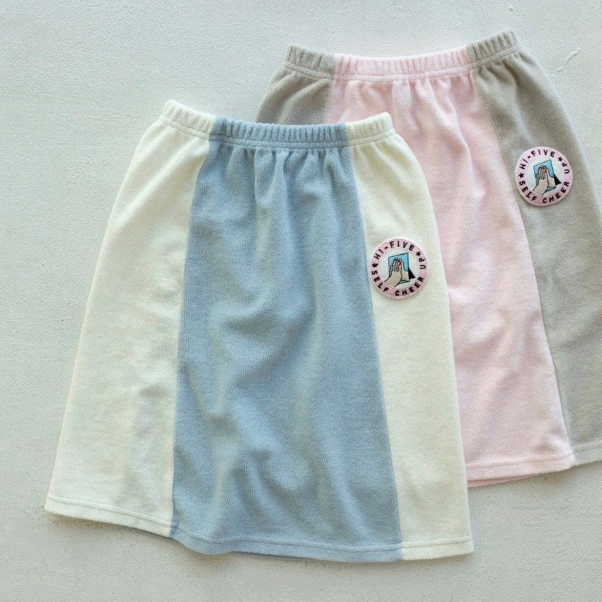 Terry Cloth Skirt - Blue