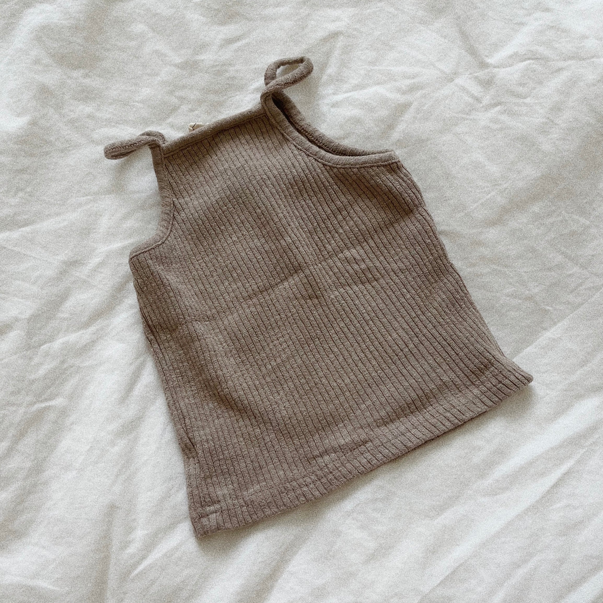 Ribbed Cami Top (Mama) - Cocoa