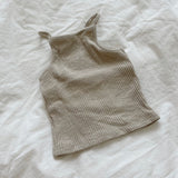 Ribbed Cami Top (Mama) - Light Khaki