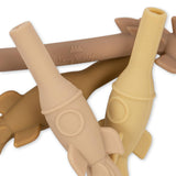 4 Pack Silicone Rocket Straws - Lemonade Mix
