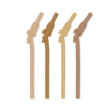 4 Pack Silicone Rocket Straws - Lemonade Mix