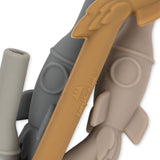 4 Pack Silicone Rocket Straws - Quarry Blue Mix