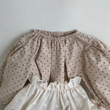 Marie Dotted Romper + Eyelet Skirt - Ivory