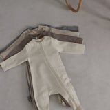 Baby Footed Onesie - Cream