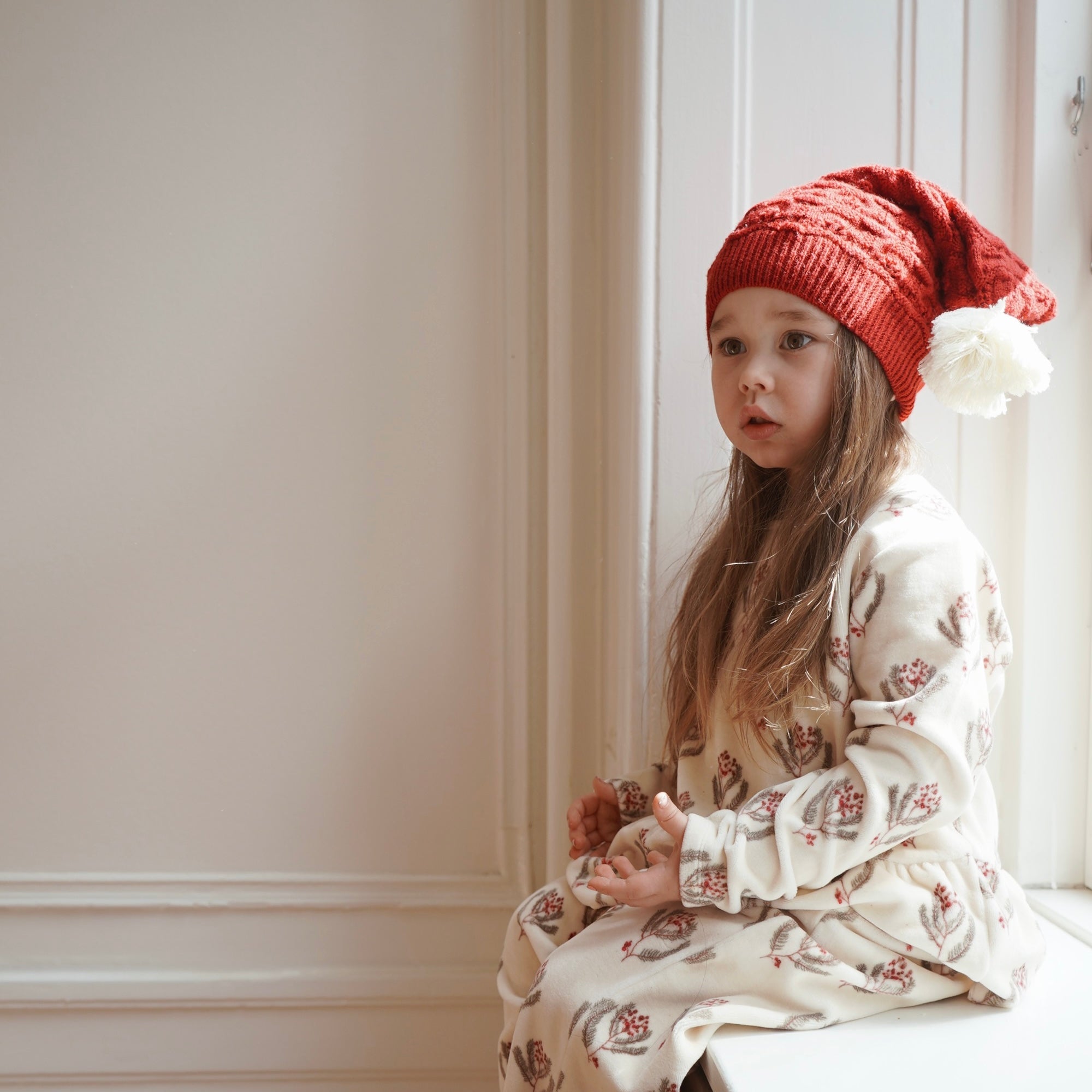 Christmas Pointelle Hat