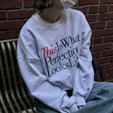 Mama's Perfection Crewneck - Heather Grey