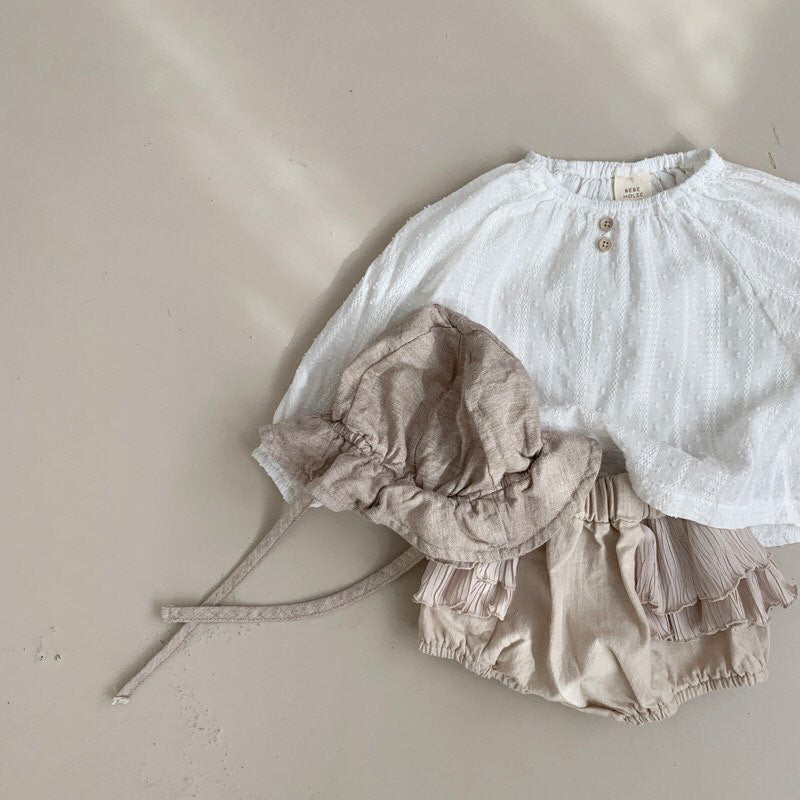 Baby Embroidery Blouse - Cream