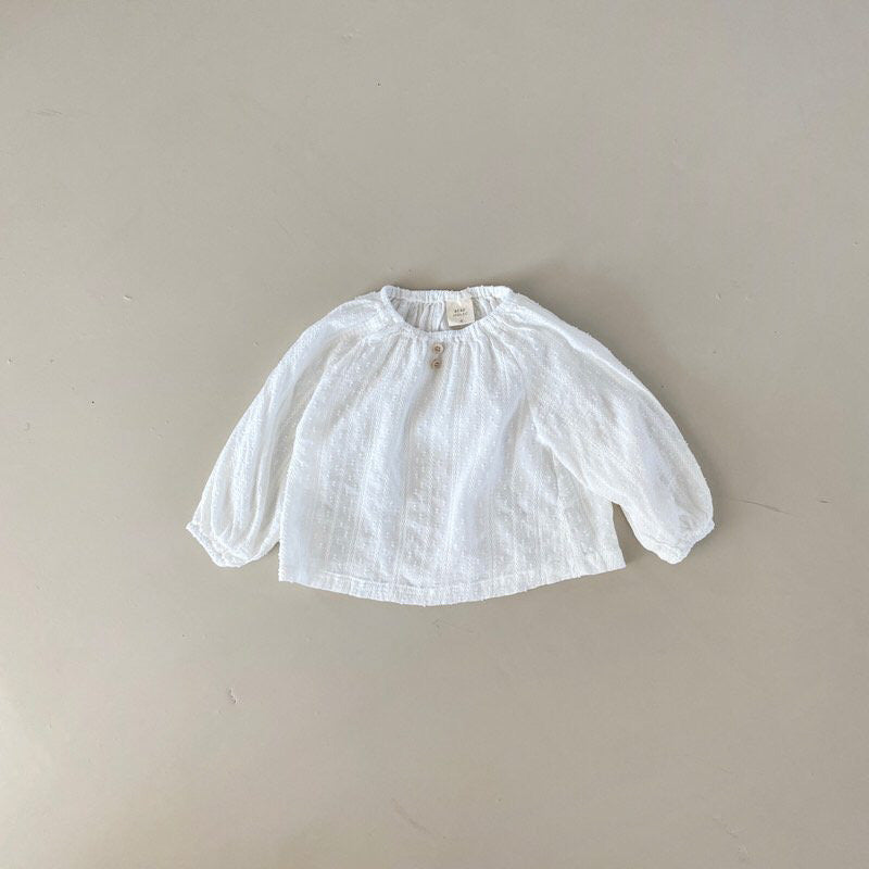 Baby Embroidery Blouse - Cream