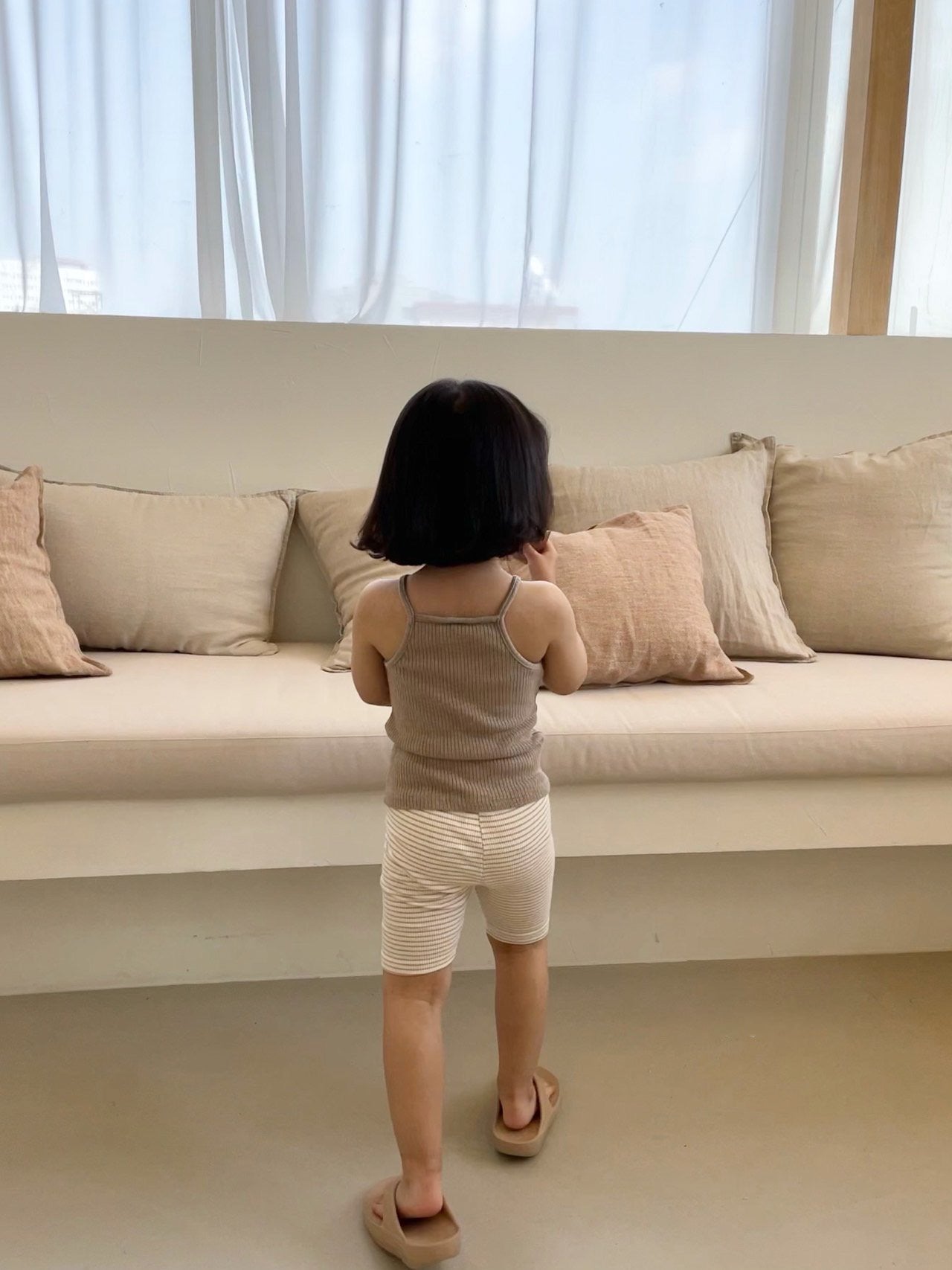 Ribbed Cami Top (Kid’s) - Cocoa