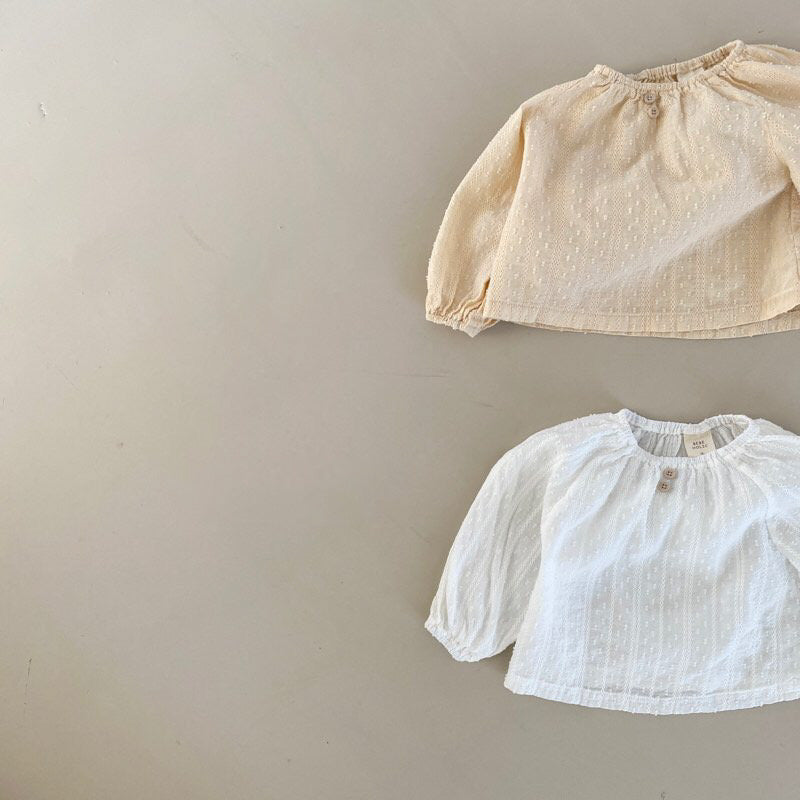 Baby Embroidery Blouse - Cream