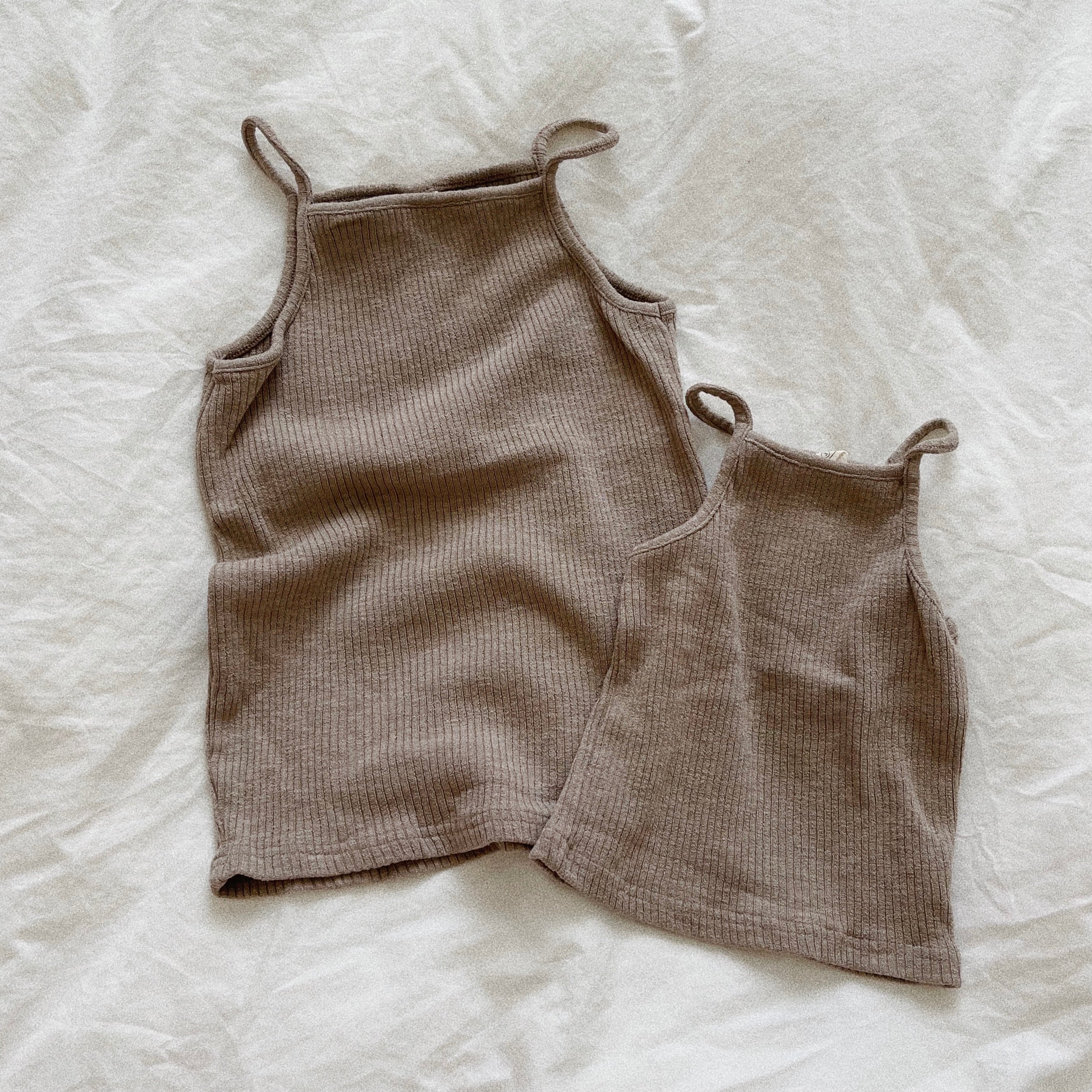 Ribbed Cami Top (Mama) - Cocoa