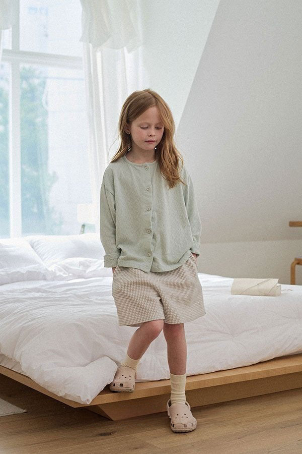 Eyelet Cardigan | Mint