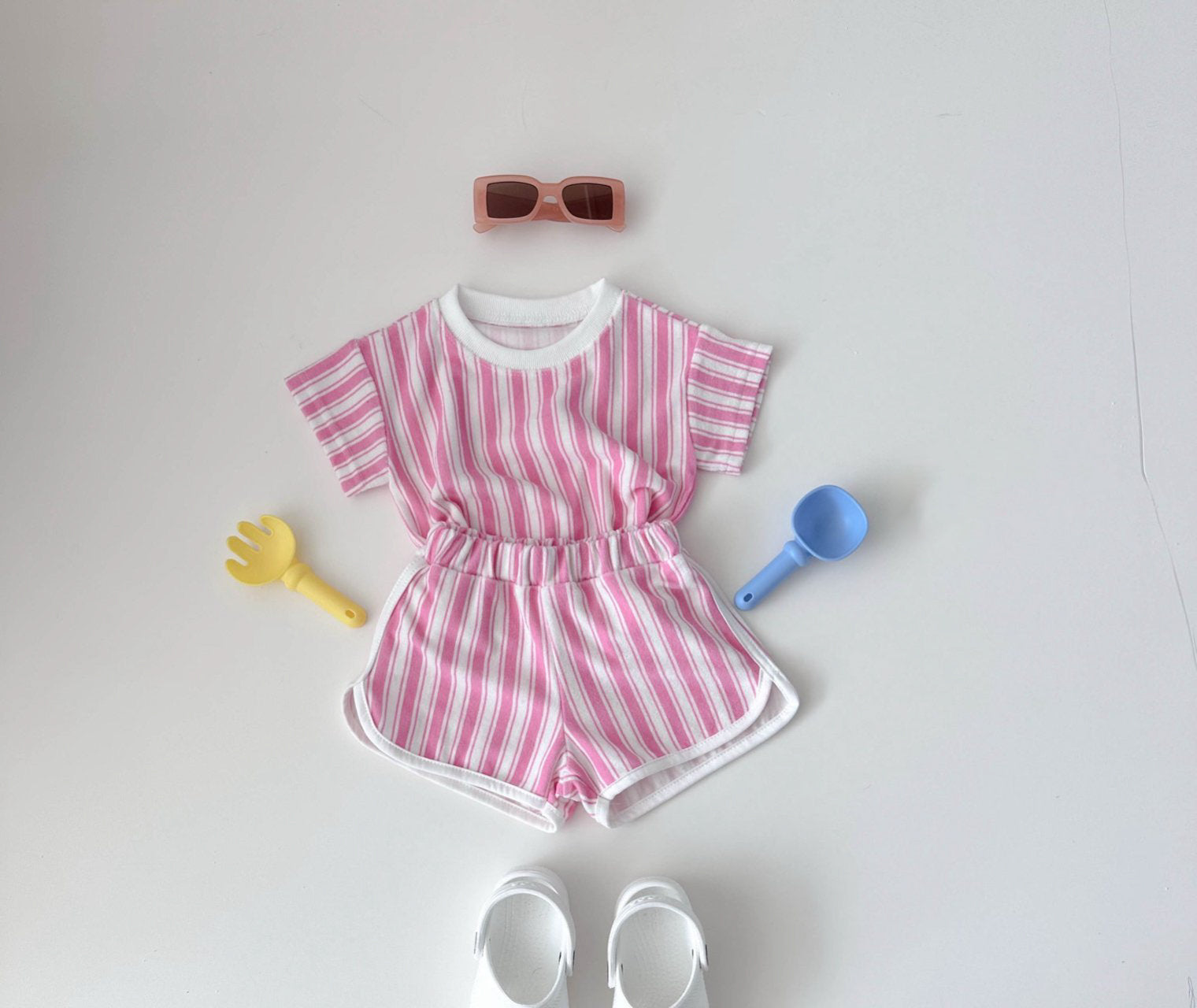 Terry Spring Set | Pink Stripe
