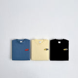 Cars Embroidery Cotton Tee | Blue