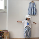 Striped Pants | Blue