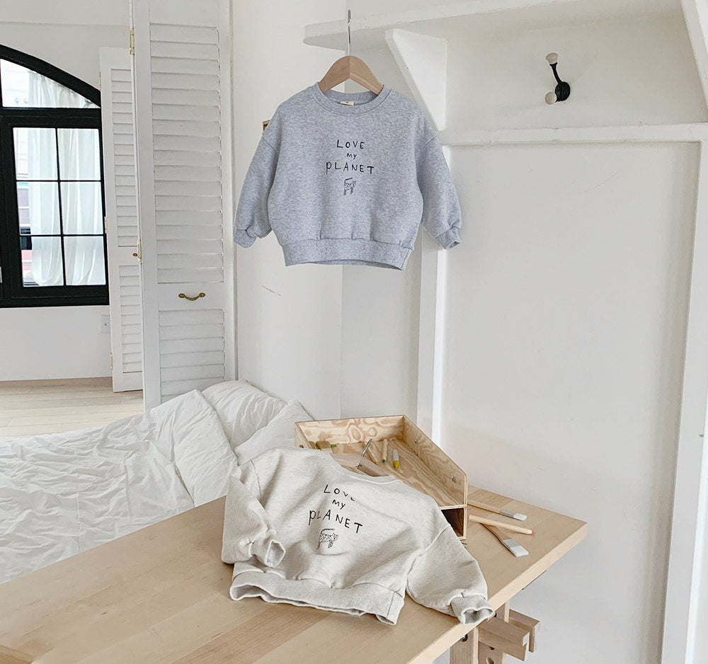 Love My Planet Crewneck | Oatmeal