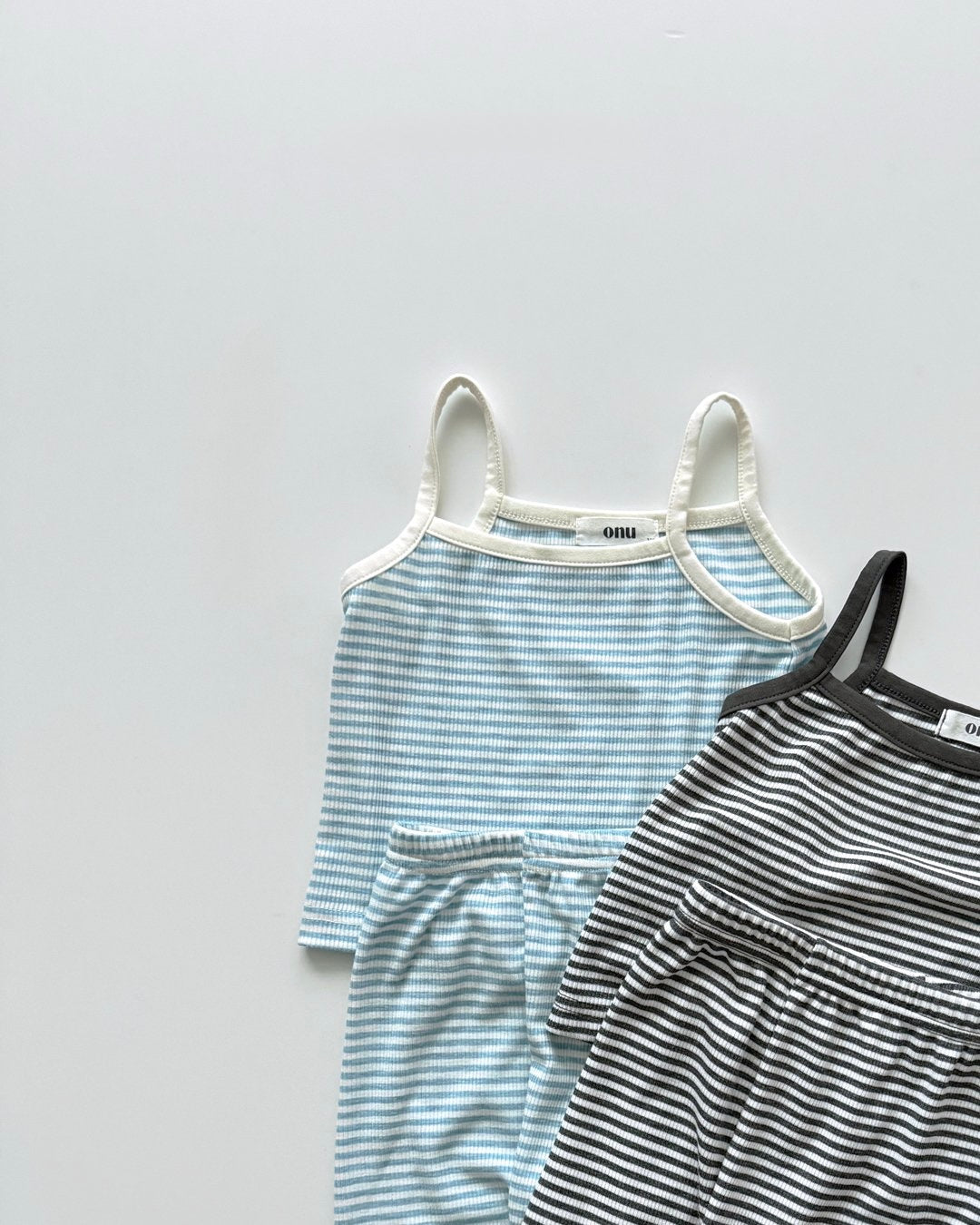 Kid's Striped Ribbed Set | 2 Colors
