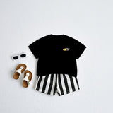 Cars Embroidery Cotton Tee | Black