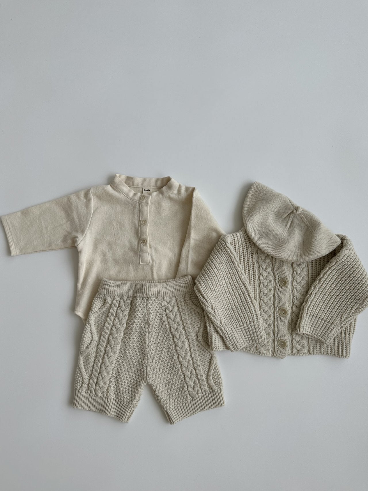 Knit Pants | Cream