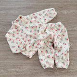 Floral Fleece Set | Cream