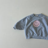 Happy Crewneck Sweatshirt | Blue