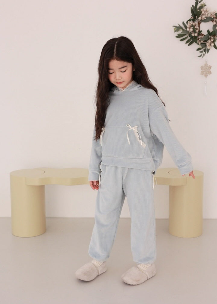 Velour Ribbon Set | Blue