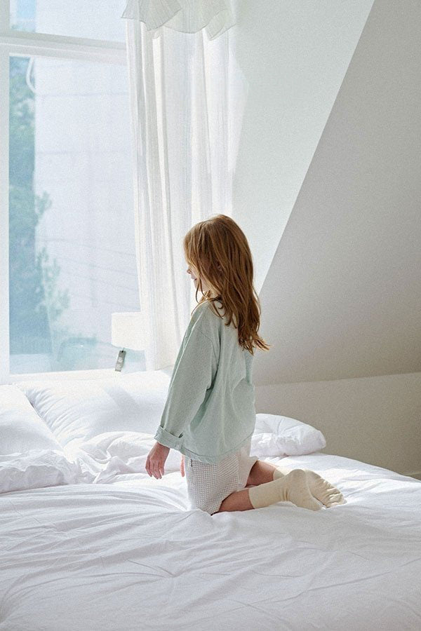 Eyelet Cardigan | Mint