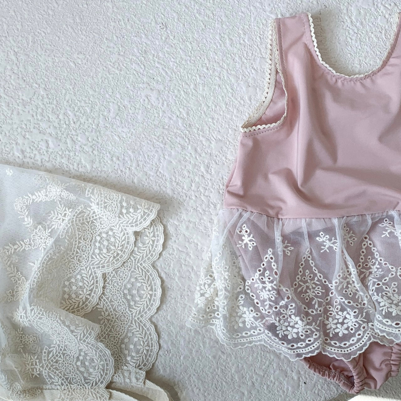 Ivy Lace Swimsuit - Grey