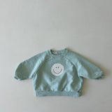 Happy Crewneck Sweatshirt | Teal