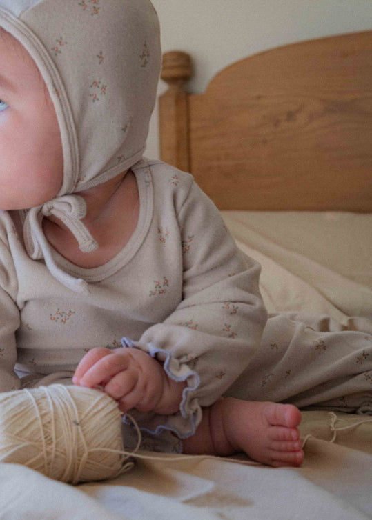 Baby Floral Set | Beige