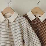 Oversized Striped Top | Brown