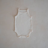 Pointelle Singlet Bodysuit | Milk