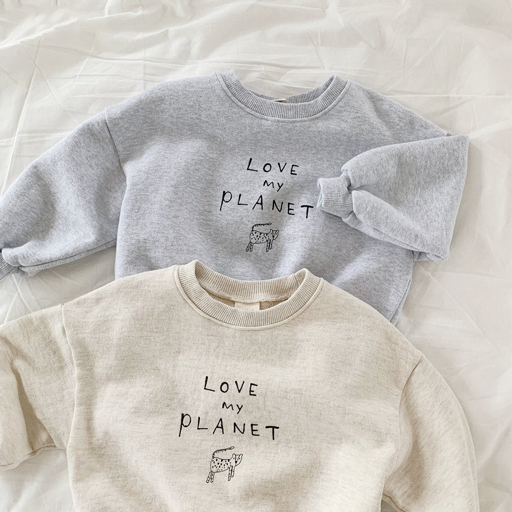 Love My Planet Crewneck | Oatmeal