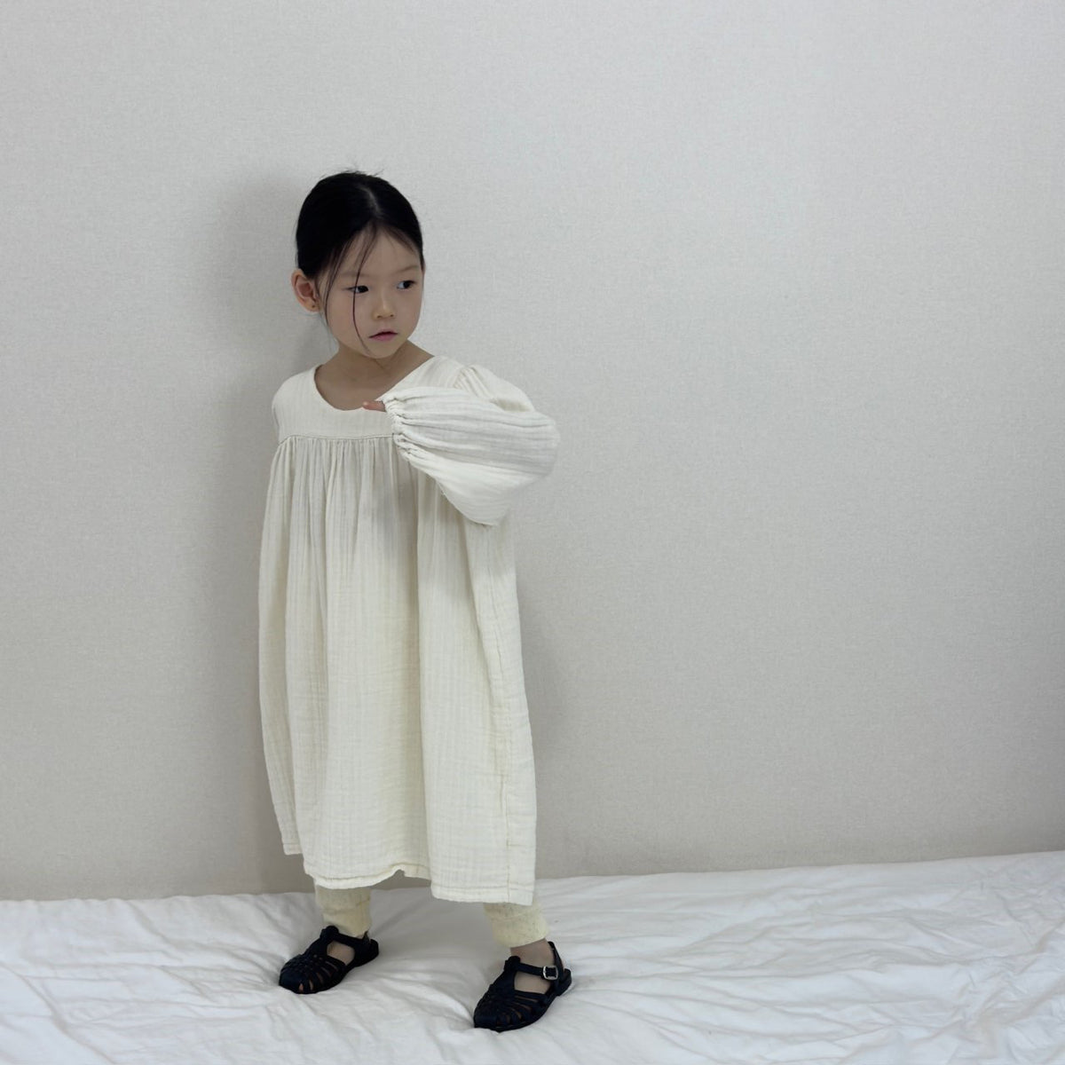 Yoryu Crinkle Dress | Milk