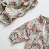 Floral Fleece Set | Grey