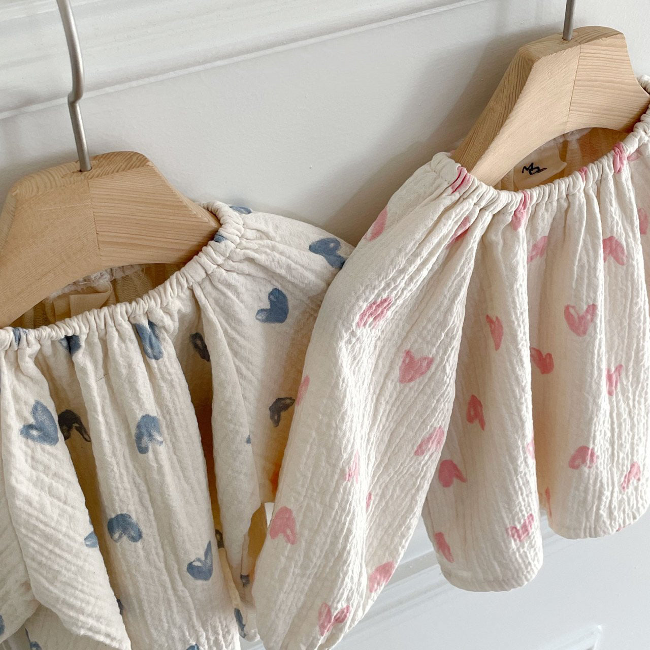 Heart Gauze Bloomer Set | Blue