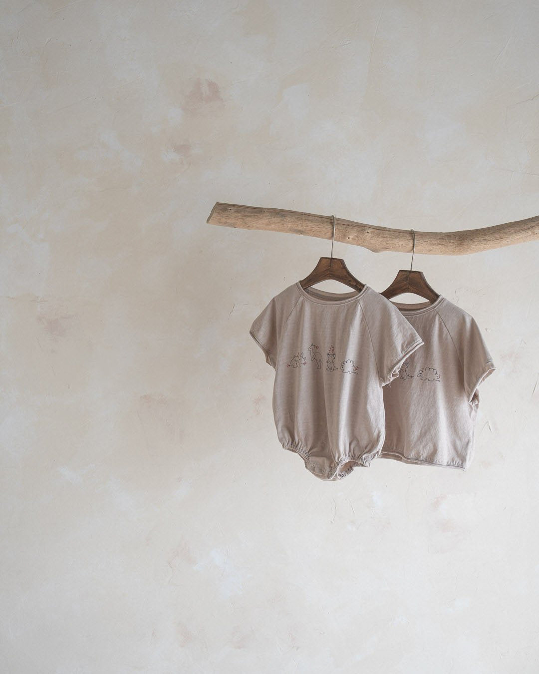 Baby Dinsoaur Romper | Grey