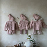 Knit Cardigan | Pink