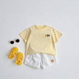 Cars Embroidery Cotton Tee | Yellow