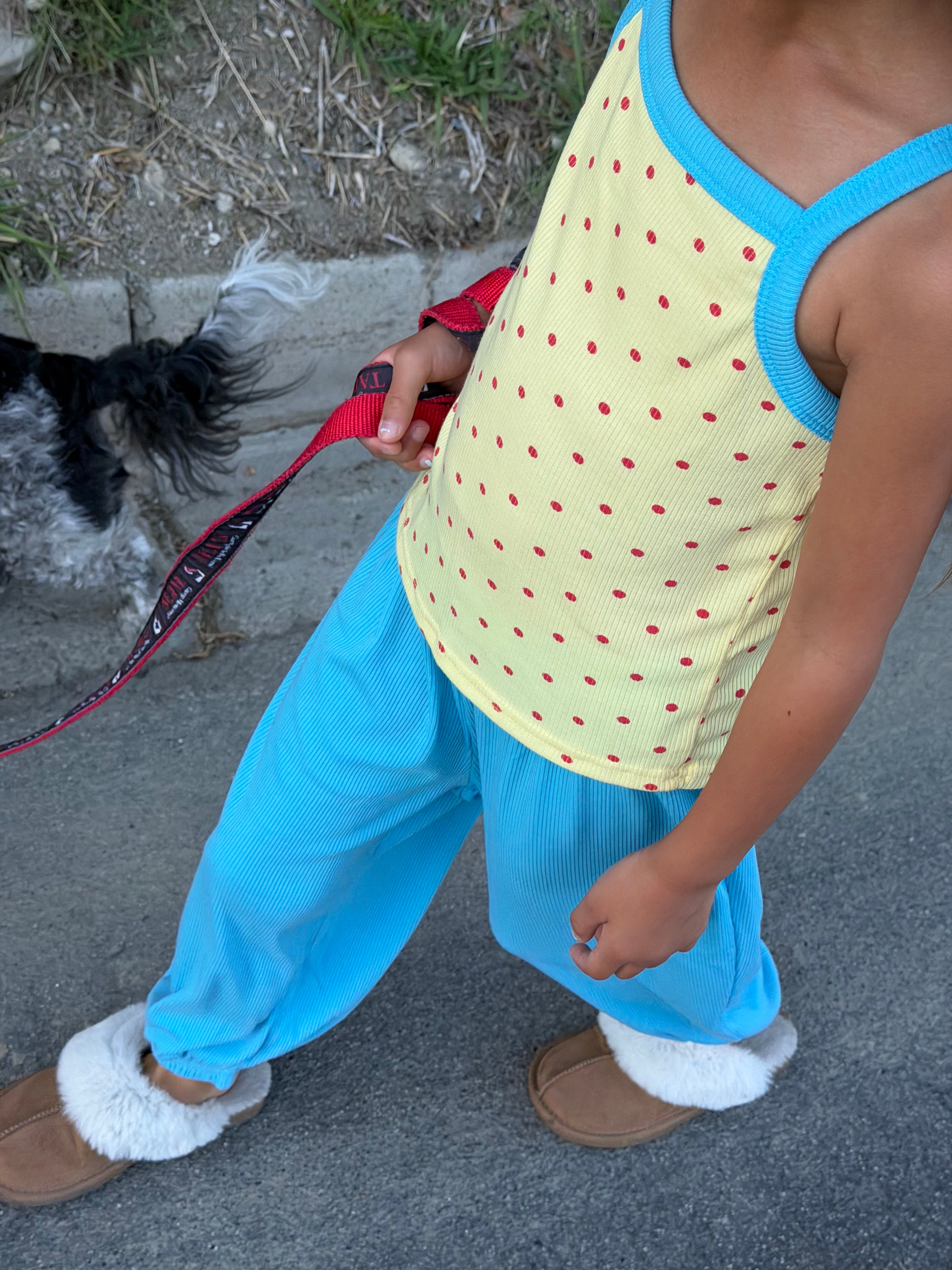 Kid's Polka Dot Rib Set