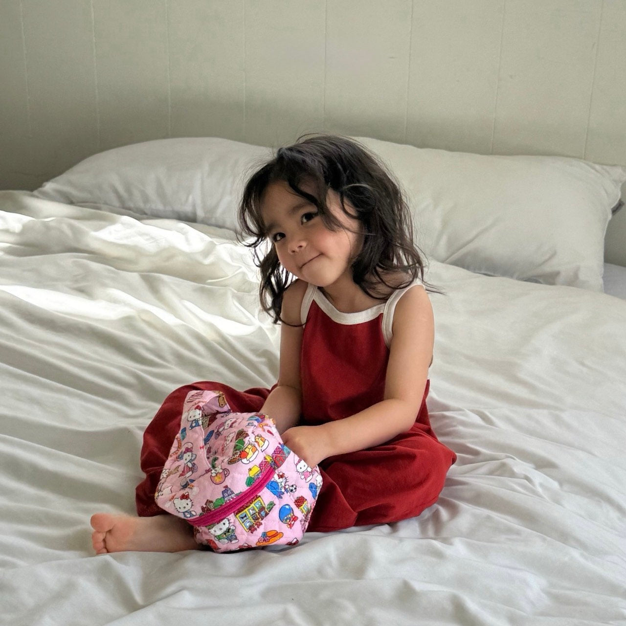 Kid's Playsuit - Red