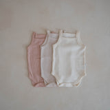 Pointelle Singlet Bodysuit | Milk